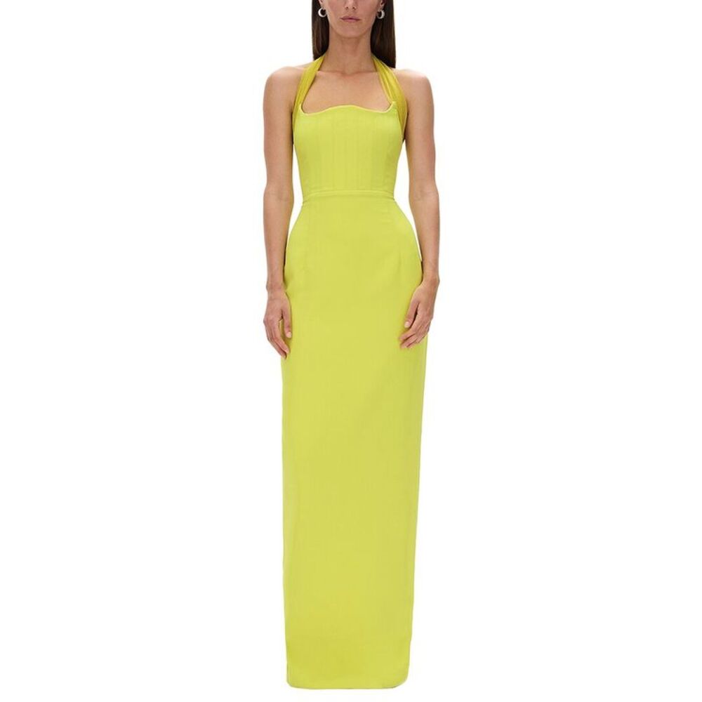 Rachel Gilbert Womens  Maria Column Gown
